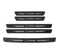 5Pcs Protection Seuil de Porte Voiture pour Mazda CX-5 2 (II) KF I 2017-2024,Autocollant en Carbone Film Adhésif pour Protection Seuil Porte de Voiture Auto,Black