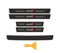 5Pcs Protection Seuil de Porte Voiture pour Renault Kangoo Maxi+Facelift AB Bj.2008, Autocollant en Carbone Film Adhésif pour Protection Seuil Porte de Voiture Auto