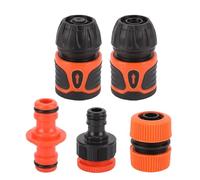 5PCS Quick Hose Connector, ABS No Leak Garden Hose Fitting Water Pipe Quick Connect Adapter Gardening Accessories for 1/2 Hose