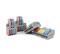 5PCS Quick Wiring Wire Connectors Spring Splicing Cable Connector Push-in Compact Conductor Terminal Block SPL NWPNLXEA(NC-422)