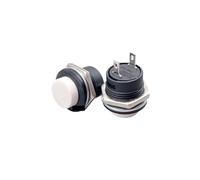 5pcs R13-507 Red Color Momentary Push Button Switch OFF-ON Reset Switch 16MM 3A 250V AC Non Locking Switches Round Button NWPNLXEA(Weiß)
