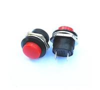 5PCS R13-507 series RED push button switch 16 mm since the reset Circular button switch