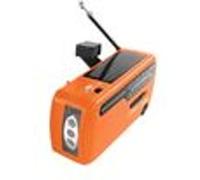 5pcs Radio FM/AM/SW portable à manivelle solaire de secours + lampe de poche à LED SOS + lampe de lecture + 1200mAh, alimentation mobile orange orange G