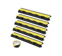 5PCS Rampe Protection Câble à 2 Canaux Ralentisseur Caoutchouc PVC 5443 kg