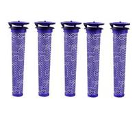 5PCS Remplacement Pre-Moteur Filtre Lavable Qumox pour Dyson V6 V7 V8 DC58 DC59 DC61 DC62 DY-965661-01 Violet
