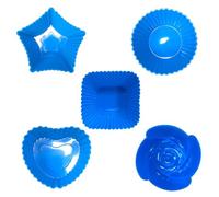 5Pcs Réutilisable En Silicone Cupcake Cuisson Tasses Antiadhésif Muffin Liners Moules Ensembles Bento Boîte À Lunch Diviseurs Pâtisserie Gâteau Moules