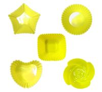 5Pcs Réutilisable En Silicone Cupcake Cuisson Tasses Antiadhésif Muffin Liners Moules Ensembles Bento Boîte À Lunch Diviseurs Pâtisserie Gâteau Moules
