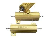 5pcs/ RH-50 50W 100Ω 100R 1% high power gold aluminum shell resistance chassis wire wound resistance BIANMTSW