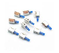 5pcs Right Angle PCB Latching Push Button Switch DPDT Double Pole 6 Pin self-locking key power switches red blue yellow A03/04 NWPNLXEA