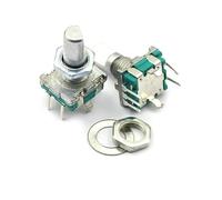 5PCS RK097N 20 Position 360 Degree Rotary Encoder EC11 w Push Button 5Pin Half shaft 15mm