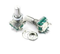 5PCS RK097N 20 Position 360 Degree Rotary Encoder EC11 w Push Button 5Pin Plum blossom 20mm