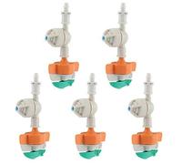 5pcs Rotationssprinkler Arroseur Rotatif avec Arrosoir Suspendu Pulvérisateur Arrosage du Jardin Irrigation Goutte à Goutte Raccord Goutteur pour Arrosage des Plantes Jardin
