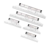 5pcs Rouleau de Dessin Multi-fonction Ruban à Mesurer Règles Ruban à Mesurer Outils de Dessin Règle de Roulement Ligne Parallèle Outils de Roulement pour Mesurer le Dessin