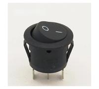 5Pcs Round Black 3 Pin SPDT ON-OFF Rocker Switch Snap-in NWPNLXEA