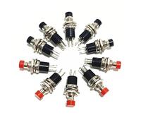 5PCS,Round Momentary Push Button Switch Press The Self-Reset,PBS-110,7MM,MicroSwitchs,Normally Open,Normally Closed,1NO1NC NWPNLXEA(10pcs,NO)