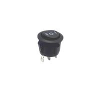 5Pcs Round Type Switch AC 6A/250V 10A/125V 3P ON-OFF-ON SPDT 3 Position Circle Rocker Switch NWPNLXEA