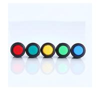 5PCS self-lockin 16MM Latching/Momentary push button switch with 5Color LED lighting 4Pin R16-503/AD R16-503/BD NWPNLXEA(Rot,Momentary)
