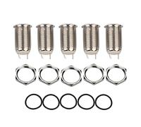5pcs Set 2A 36V 12mm 2 broches Interrupteur à bouton d'auto-verrouillage étanche.