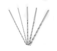 5Pcs Set de Mèches Hélicoïdales en Acier à Haute Vitesse Queue Ronde Diamètres de 2mm, 3mm, 3.5mm, 4mm, 5mm, Longueur de 150mm pour Outils de Forage, Foreuses, Perceuses, Fraiseuses, Tours