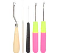 5pcs/Set Latch Hook Tool crochet à languette courbé -Aiguille -Kit -DIY -Fournitures pour tricoter