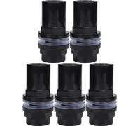 5pcs/Set PVC aquarium tuyau d'eau articulé raccord de tuyau droit accessoires de réservoir de poisson (25 mm)