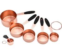 5PCS Set Rose Or Acier inoxydable Mesureur 30ml-250ml Mesureur de Cuisine Avec Mesure Pour la Cuisson