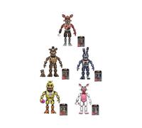 (5pcs-set1)14CM Freddy Bonnie Foxy Chica Action Figure Movable Blacklight Freddy Frostbe Nightmare PVC Model Collection Toys Original Box