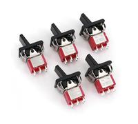 5Pcs SH T80-R Series R8017-P14 6Pin ON-ON 2-Position DPDT Paddle Toggle Switch NWPNLXEA