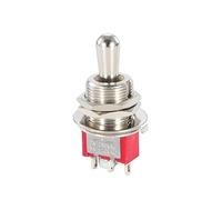 5Pcs SH T80-T Series Standard Lever Toggle Switch 12mm 5A 125VAC NWPNLXEA(3PIN ON OFF ON)