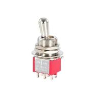 5Pcs SH T80-T Series Standard Lever Toggle Switch 12mm 5A 125VAC NWPNLXEA(6PIN ON OFF ON)