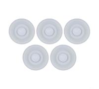 5PCS Silicone Gasket Seals for Vacuum Bottles Leak-Proof White Silicone Lid Gaskets 5-Pack for Travel Mugs Leak-Proof Replacement Seals for Water Bottles 5PCS Standard Size Silicone Rings 0.9cm (C)