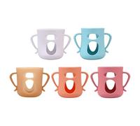 5Pcs Silicone Protective Sleeves For Beiqin Glass Baby Bottles Anti Drop Shockproof Cover With Easy Grip Handle Anti Slip Baby Bottle Cover