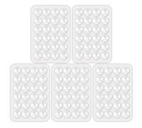 5pcs Silicone Ventouse Téléphone, Supports Polyvalent Porte Téléphone Voiture Support de Téléphone Portable Voiture Support pour Alimentation Mobile, 8 Ventouses, Blanc, 8 x 5,5cm