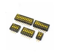 5Pcs Slide Type SMT SMD Dip Switch, 1.27 mm Pitch 2 Row 4 Pin 2 Position / 8 pin 4 Position / 16 pin 8 Position NWPNLXEA(10PIN)