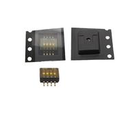 5Pcs Slide Type Way DIP Toggle Switch 1.27mm DIP 1/2/3/4/5/6/8/10Pin Black Position Snap Switch NWPNLXEA(4Pin)