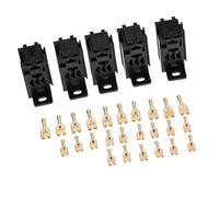 5pcs Socle de Relais à 5 Broches 12V / 24V 60Amp avec 25pcs Bornes en Cuivre