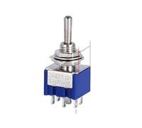 5PCS SPDT DPDT Reset Latching Toggle Switch 125V6A MTS-302 Miniature Toggle Switch MTS-403 ON-ON Toggle Switches NWPNLXEA(MTS-203 B,One Size)
