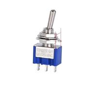 5PCS SPDT DPDT Reset Latching Toggle Switch 125V6A MTS-302 Miniature Toggle Switch MTS-403 ON-ON Toggle Switches NWPNLXEA(MTS-103 B,One Size)