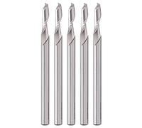 5Pcs Speed Steel Mill Single Flute Spiral End Mill, CNC Router Bit Engraving Tool, Single Flute for Milling, and Temperature,