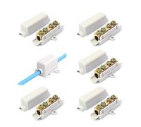 5PCS Splice Bornier,1 Entrée 2 Sorties En Forme De T Borniers à épissure Rapide Câble De Connexion,1000 V - 100 a - Convient Pour Fil De 2,5 à 16 M² - Borne De Connexionpour Plafonniers,Interrupteurs