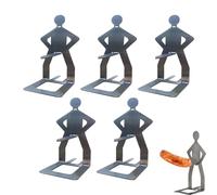 5pcs Stainless Steel Bbq Sausage Holder,porte-saucisses Portable Pour Hot Dogs,support Saucisse Barbecue En Acier Inoxydable Créatif En Forme D’homme,pour Cuisine En Plein Air Camping Cuisine(5pcs)