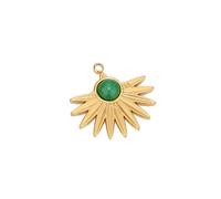 5pcs Stone Artificial Soleil Compass Charms Pendants Pour les bijoux de bricolage faisant des boucles d'oreilles de collier de collier 22562
