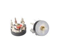 5pcs Straight Right Angle Radio Potentiometer RV12MM B10K B103 B50K B503 Power Amplifier Volume Potentiometer With Switch 12mm(Right angel,10K)