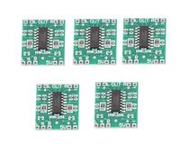 5pcs Super Petit Panneau d'Amplificateur De Puissance 3W + 3W Type D Pam8403 Module d'Amplification Audio Numérique 2.5V-5.5V Double Canal Haute Efficacité 90% Alimenté Par Usb