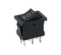 5Pcs Switch 6Pin Rocker Switch 3 Position ON-OFF-ON Power Switch Black Switch NWPNLXEA