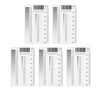 5Pcs Tableau D'Estimation De Taille SEC à Haute Précision 80mm Pour La Détection Des Défauts De Transparence Couverte Et De Diamètre Et De Largeur De Ligne