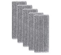 5Pcs Tapis de vadrouille en Microfibre réutilisable, Tapis de Nettoyage en Microfibre recharger la tête de Remplacement de vadrouille de pulvérisation, Nettoyage Humide / Sec de la Maison (35X12CM)