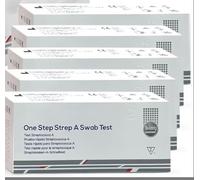 5pcs | Test rapide Streptocoque A || Tampon pharyngé pour la détection du streptocoque du groupe A || Facile à utiliser || Résultats rapides en 10 Minutes | Haute Précision