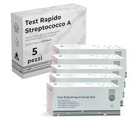 5pcs | Test rapide Streptocoque A || Tampon pharyngé pour la détection du streptocoque du groupe A || Facile à utiliser || Résultats rapides en 10 Minutes | Haute Précision