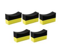 5PCS Tire Waxing Sponge Set - U-Shape Dressing & Polishing Pads | Car Wheel Wash & Shine Applicator | Buffing Sponges for Tire Shine & Auto Detailing, Tire Dressing Sponge, Tire Wax Buffing Pads